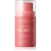 Makeup Revolution Fast Base toniran balzam za ustnice in lica odtenek Baby 14 g