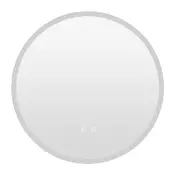 Northix Okroglo LED kopalniško ogledalo 70 cm s 3 svetlimi barvami in proti rosenju