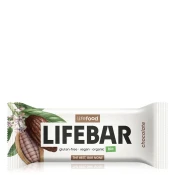 BIO PRESNA PLOŠČICA LIFEBAR ČOKOLADA, 40 g
