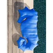 Casa Padrino luxury beanbag seahorse blue 170 x 70 x H. 35 cm - Floating beanbag - Handmade seat cushion - Garden decoration - Terrace decoration - Pool decoration - Luxury accessories
