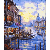 Norimpex - Puzzle Diamantova slika: Gondole v Benetkah 30x40 cm - 1 - 39 kosov