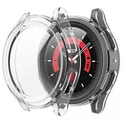 Ovitek z zaščito zaslona Techsuit Defense360 Pro za Samsung Galaxy Watch5 Pro - prozoren