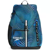 Speedo printed 35l team rucksack blue modra