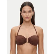 Max Mara Beachwear Gornji del bikini Amelia 2616821239 Temno rjava