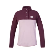 Womens warm fleece sweatshirt Hannah NUKA fig/violet ice