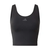 ADIDAS PERFORMANCE Športni top 3 STRIPES STUDIO ALL ME LIGHT SUPPORT črna