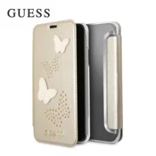 Maska na preklop Guess Book za iPhone X krem.