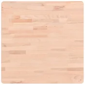 Vidaxl Mizna plošča 60x60x2,5 cm kvadratna trdna bukovina