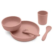 Kikka Boo silikonsti set za hranjenje 5/1, Blush