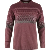 Fjällräven Övik Path Knit ženski pulover, Mesa Purple/Dark Garnet (M)