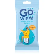 Toaletni papir, vlažen, 10 kosov, GO WIPES Comfort, 10 kosov