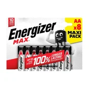 shumee Alkalne baterije Energizer MAX AA / LR6 - 8 kosov (blister)