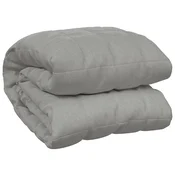 vidaXL vidaXL Obtežena odeja siva 155x220 cm 11 kg blago, (20768818)