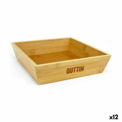 Zdjela Quttin Smeda Bambus 20 x 20 x 5 cm (12 kom.)