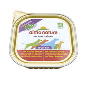 ALMO NATURE hrana za pse Daily Menu BIO Adult Dog (govedina z zelenjavo), 300g