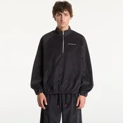 Mikina Jordan Flight Mens Corduroy 1/2-Zip Top Black/ Black/ Dk Smoke Grey/ White M