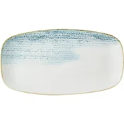CHURCHILL Homespun Accents Aquamarine plitev krožnik, dolžina: 355 mm (6 kos)
