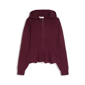 Bershka Pletena jopa burgund
