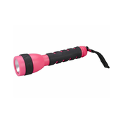Extol Premium - Halogenska ročna baterijska svetilka 2xAA roza/črna
