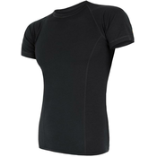 Muška funkcionalna majica Sensor Merino Air crna - kratki rukav rasprodaja