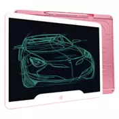 Nikcorp Grafična tablica za otroke LCD 15 palcev, elektronska beležnica za risanje in pisanje, piši-briši zaslon, črna