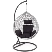Casa Padrino garden rocking armchair gray/black H. 195 cm
