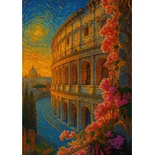 Plakat Rim v slogu Van Gogha 30x40 cm