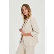 Ženska jakna L-MR-4922 svetlo bež