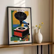 Wallity Dekorativna uramljena slika, 35x45cm, Šarena