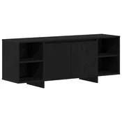 Vidaxl TV omarica 130 x 35 x 50 cm Črni hrast Inženirski les