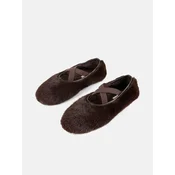 L37 HANDMADE SHOES Natikači BLACK LOTUS rjava