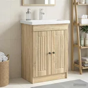 vidaXL vidaXL Omarica pod umivalnikom Sonoma hrast 78,5 x 37,5 x 81 cm, (5000245133)