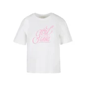 Womens T-shirt Girl Gang Wording white