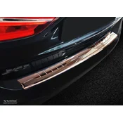 Trunk Edge Protector BMW X1 2015-2019 (F48, chrome-copper, carbon)