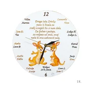 Personalizirani zidni satovi – Unikatni dar zahvalnosti za uciteljice i tete u vrticu - 18. - 17916