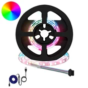 Vidaxl LED trak 2 szt. Črna in prozorna 350 mm Baker in plastika