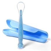 BabyOno Be Active Suction Baby Spoon + Blue 6m+ 1pc pack