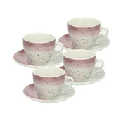 Tognana Set šoljica za kapucino Edge Shade, 4 komada, Roze-beli