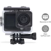 Nedis Action Cam | Dual Screen | 1080p@30fps | 12 MPixel | Waterproof up to: 30.0 m | 70 min | Wi-Fi | App available for: Android / IOS | Mounts included | Black