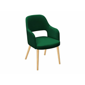 Stol Sparks 198 (Magic Velvet 2225 Bukev) Bukev, 86x56x49cm, Blago, Les, Naslonjala za roke