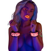 Rožnate svetleče okove Pink Baddie