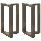 Noge za blagovaonski stol T-oblika 2 kom Crne 60x35x(72-73) cm Celik