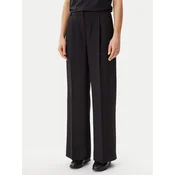 Calvin Klein Hlače iz tkanine Travel Twill K20K208214 Črna Wide Leg