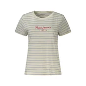Pepe Jeans Majica MAE  opal / karminsko rdeča / naravno bela