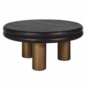 Casa Padrino Luxury Coffee Table Black/Bronze 80 cm - Luxury Living Room Furniture