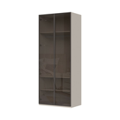 JELA Plakar sa aluminijumskim ramom P2-2AL - Kolekcija Opera - Kašmir mat lak/AL Ram kašmir - 92x224x56cm