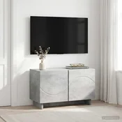 vidaXL TV stojalo 60 x 34.5 x 40 cm Betonsko siva Konstruiran les