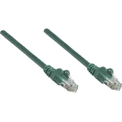 Intellinet Intellinet 737340 RJ45 omrežni kabel\, Patch kabel CAT 5e U/UTP 0.25 m zelena 1 kos, (20419774)