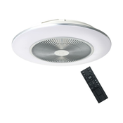Brilagi - LED prigušiva svetiljka sa ventilatorom AURA LED/38W/230V srebrna +daljinski upravljac