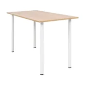 Blagovaonski stol 120 x 60 x 73 cm boja hrasta i bijela
